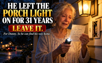For Thirty-One Years, My Husband Errol Left The Porch Light Burning All Night, And Every Night I Switched It Off To Save On The Electric Bill, Until He Died And The Pencil Note I Found Behind The Switch Plate Revealed The Promise He Had Kept For Me And Our Son Every Single Night
