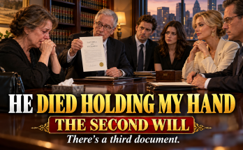 After Thirty-One Years Of Marriage, My Husband Daniel Died Holding My Hand, Then A Woman Named Vanessa Walked Into The Will Reading With Her Own Lawyer Claiming A Secret Second Will, But A Third Document Revealed A Hidden Daughter, A Promise Left Unspoken, And A Second Chance For Our Grieving Family
