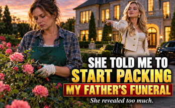 The Day After My Father's Funeral, I Was Trimming the Rose Bushes He Had Planted When My Ex-Husband's New Wife Strutted Across the Lawn and Told Me to Start Packing, Certain the Will Would Hand Her My Childhood Home, Until She Let Slip Something Only Our Family Knew About My Father's Old Coffee Can