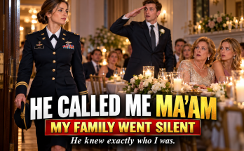 The Moment My Sister's Fiancé Called Me Ma'am, My Entire Family Went Silent, Because Mom Had Seated Me at the Far End of the Rehearsal Dinner for Wearing My Work Uniform, Dismissing My Navy Career as Little, Until One Single Word From Ethan Changed Everything in That Room Forever for Us