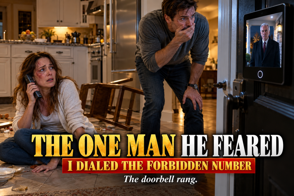 My Husband Shoved Me So Violently That I Hit the Kitchen Floor and Felt a Sickening Crack Shoot Through My Leg, He Hissed That Nobody Was Coming for Me, and He Forgot That Our Four-Year-Old Daughter Was Watching From the Stairs, Ready to Dial the Number She Was Forbidden to Call and Ten Minutes Later the Doorbell Rang