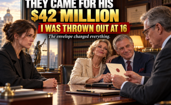 My Parents Threw Me Out at Sixteen and Never Looked Back, and for Eighteen Years They Never Called, Never Helped, and Never Asked If I Was Alive, Until My Uncle's Will Was Read and They Walked Into the Attorney's Office Laughing As If His Forty-Two Million Dollars Were Already Theirs, and Then the Attorney Opened a Sealed Envelope and the Smiles Vanished