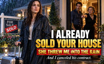 I Refused to Serve My Lazy Sister-in-Law Dinner, So My Mother-in-Law Threw My Suitcase into the Pouring Rain, and My Husband Daniel Stood Silent, Then Ordered Me to Apologize, and I Walked into the Storm with a Secret They Never Knew, That the House They Were Guarding Was Already Sold and the Million-Dollar Contract His Career Depended On Had Just Been Cancelled