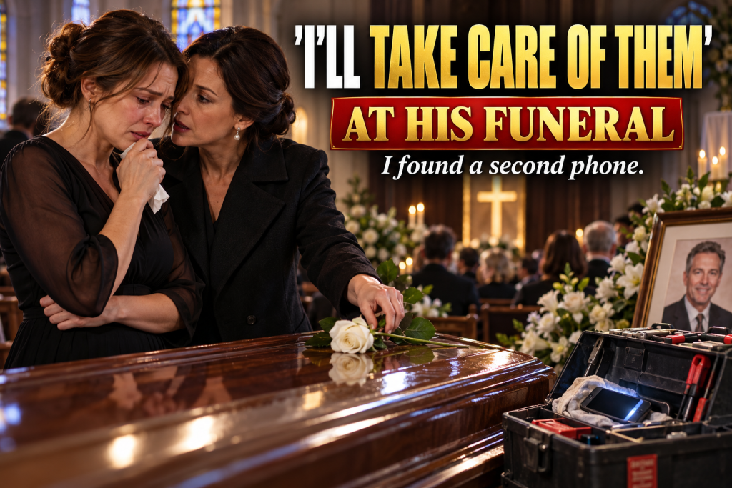 My Husband and I Were Married Twenty-Seven Years, and After He Died in a Car Accident a Stranger Placed a White Rose on His Casket and Whispered I'll Take Care of Them, and That Night I Found a Second Phone in His Toolbox with Fourteen Years of Messages, Three Children I Never Knew Existed, an $890,000 House in Portland, and When I Called, She Answered at Once