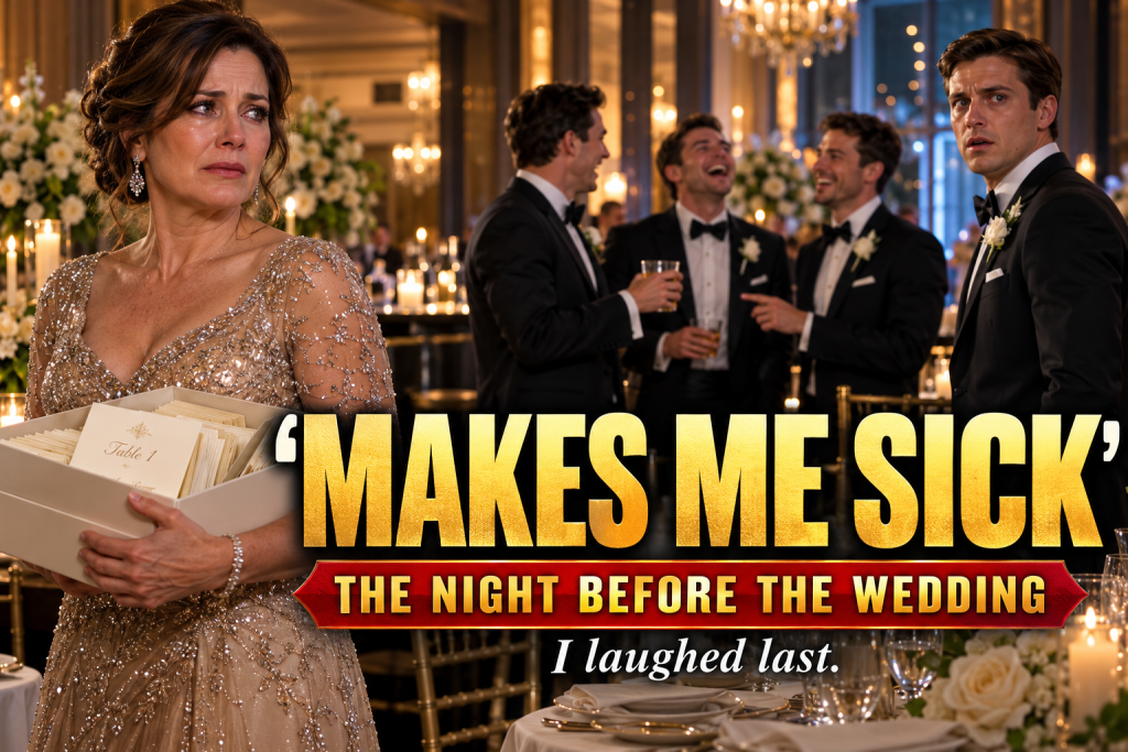 Just the Thought of Sleeping With That Woman Makes Me Sick, I Heard My Future Son-in-Law Say About My Daughter the Night Before Their Wedding While His Friends Laughed Like It Was Nothing, and in the End I Was the One Who Had the Last Laugh in a Savannah Hotel Ballroom