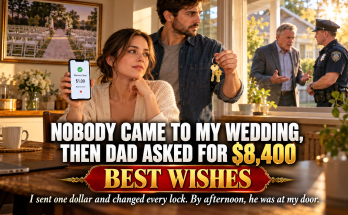 Nobody From My Family Showed Up To My Wedding And Nobody Even Called, But A Few Weeks Later My Father Texted As If Nothing Had Happened And Demanded Eight Thousand Four Hundred Dollars For My Brother's Wedding, So I Sent Him One Dollar With The Note Best Wishes, Asked My Husband To Change Every Lock, And That Afternoon My Father Showed Up With The Police Behind Him