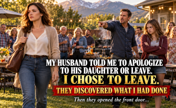 My Husband Told Me To Apologize To His Daughter Or Leave, And I Chose To Leave, At A Family Barbecue In Lakewood, Colorado, I Accidentally Bumped Into His Sixteen-Year-Old Daughter Ava And She Screamed Do Not Ever Touch Me Again, And After Three Years Of Loving Him He Could Not Even Ask What Happened, So I Put Down My Plate, Picked Up My Purse, And Walked Out