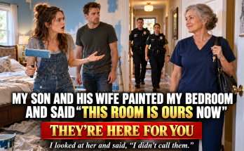 I Came Home From A Twelve-Hour Shift To Find My Son And His Wife Painting My Bedroom, We Are Moving In, She Said, This Room Is Ours Now, They Had Used A Copied Key And My Own Savings For The Furniture, And I Did Not Scream, I Just Smiled, That Night I Changed The Locks And Put Their Things Outside, And The Next Morning The Police Were At My Door