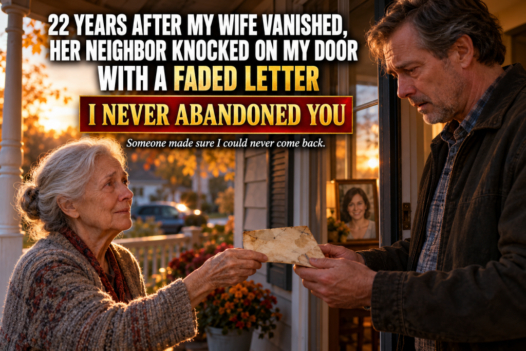 When My Wife And I Separated, She Told Me She Just Needed Time, So I Waited For More Than A Year Until Her Phone Was Disconnected And She Had Moved Away Without A Forwarding Address, And Twenty-Two Years Later An Elderly Woman Knocked On My Door Holding A Faded, Water-Damaged Envelope That Had Been Lost All That Time And Changed Everything I Believed About The Past
