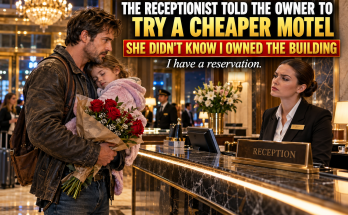 I Walked Into My Own Five-Star Hotel Carrying My Sleeping Six-Year-Old Daughter And A Bruised Bouquet Of Roses And The Receptionist Looked Me Up And Down And Told Me To Try A Cheaper Motel Without Knowing I Owned The Building, And What Happened Next Told Me More About My Staff Than Any Report Ever Had