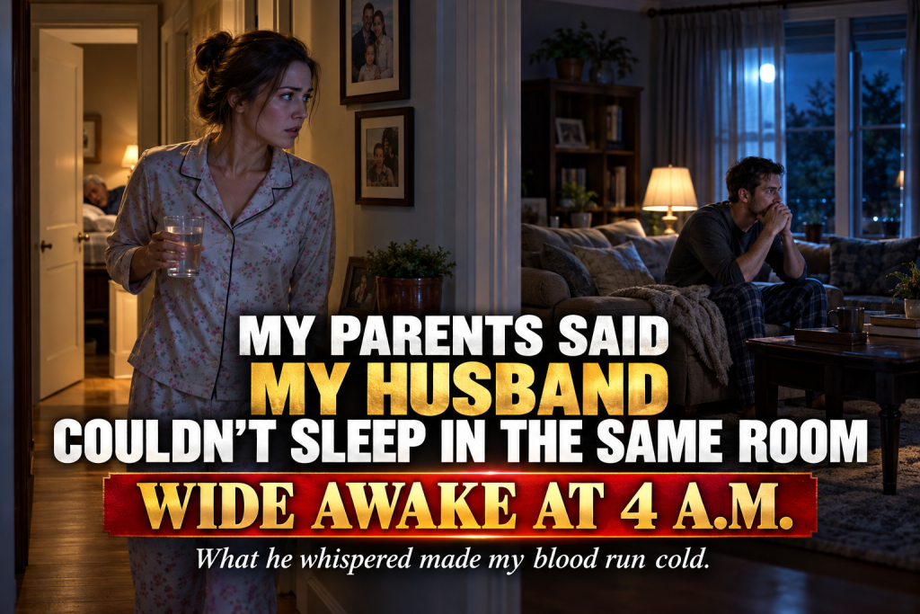 My Husband Our Kids And I Were Getting Ready For Bed At My Parents' House When They Started Acting Awkward And My Mom Said My Husband Should Sleep On The Couch Because My Dad Did Not Feel Comfortable, Even Though My Sister's Husband Had Slept In The Same Room Many Times, And At Four In The Morning I Got Up For Water And Found My Husband Wide Awake