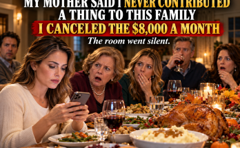 My Own Mother Looked Me In The Eye And Said I Had Never Contributed A Thing To This Family, Then She Clapped When My Sister Announced It To A Table Full Of Relatives, They Tore Me Apart, So I Smiled, Said Perfect, Opened My Banking App And Canceled The Eight Thousand Dollars I Had Secretly Sent Every Month To Pay Their Mortgage, And The Room Went Silent