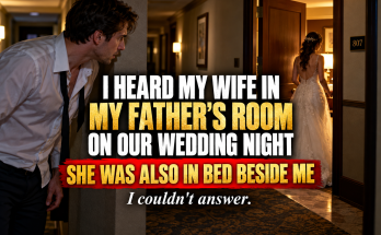 I Heard My Wife In My Father's Room On Our Wedding Night, At Twelve Forty-Three In The Morning I Woke Up Alone And Saw A Woman Wearing The Exact Same Wedding Dress Maya Had Worn Earlier Walk Into My Father's Room, I Watched For Nearly Five Minutes, Then Ran Back And Maya Slipped Under The Covers Beside Me, And Then My Father Whispered Something Behind His Door That Changed Everything