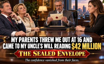 My Parents Threw Me Out When I Was Sixteen And Never Called For Eighteen Years, But The Day My Uncle's Will Was Read They Walked Into The Attorney's Office Acting Like They Owned Every Dollar Of His Forty-Two Million Dollar Fortune, And When My Mother Laughed That We Were Family The Attorney Opened A Sealed Envelope And Looked Straight At Them