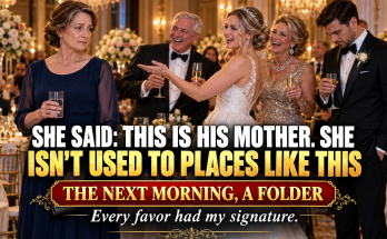 I Paid For My Son's Wedding, Smiled Through Every Insult, And Welcomed His New Wife Like Family, Until At The Reception She Told Her Relatives That I Was His Mother And Was Not Used To Places Like This While My Son Stared At His Glass, And The Next Morning I Opened The Folder My Lawyer Had Prepared With Every Favor Carrying My Signature