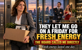 They Let Me Go On A Friday Because My Boss Said The Company Needed Fresh Energy, And By Monday His Mistress Had My Office, My Title, And My Parking Space, But When He Called Yelling The Next Morning About Missing Client Files, I Reminded Him My Work Was Tied To My Private Credentials, And By Evening The Board Called Me