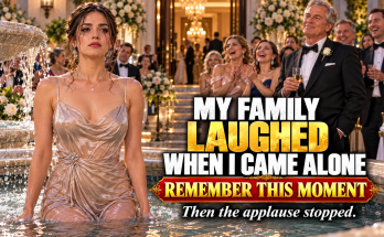 My Family Laughed When I Walked Into My Sister's Wedding Alone, And My Father Made Sure Every Guest Heard Him Say She Couldn't Even Find A Date, But After I Was Pushed Into The Fountain I Looked At Him And Whispered Remember This Moment Because The Truth Was Walking Toward The Ballroom Doors