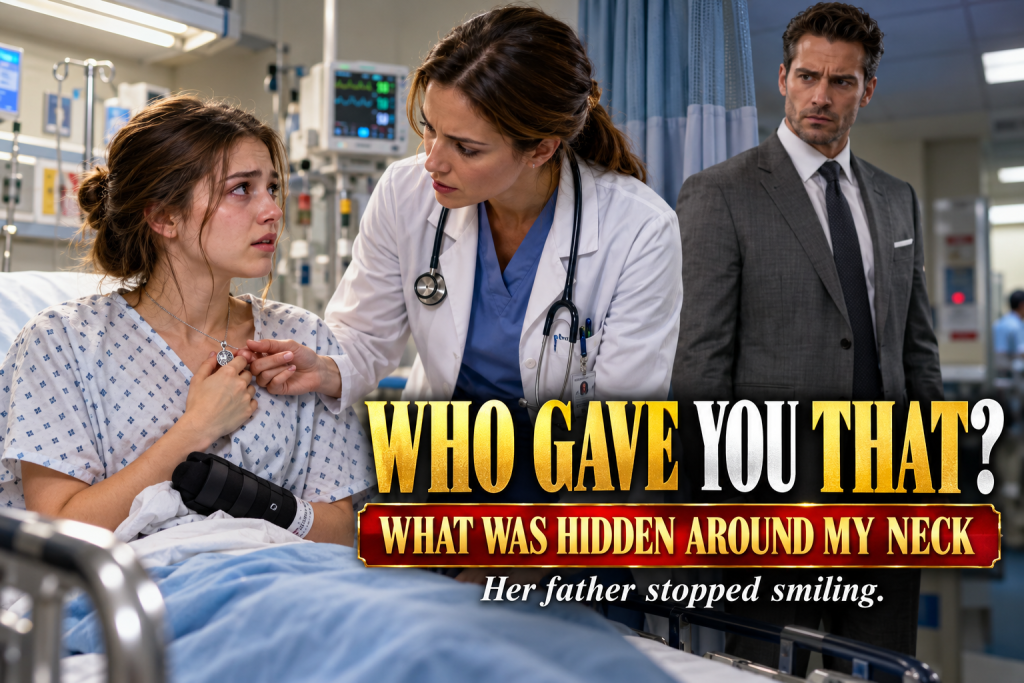 My Father Thought The ER Doctor Would Send Me Home Until She Discovered What Was Hidden Around My Neck, Because When She Noticed My Silver Pendant And Asked Who Gave It To Me, A Secret My Late Mother Left Behind Finally Came Out And Everything Changed For Me Forever And I Finally Had Somewhere To Go