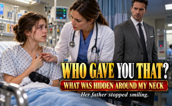 My Father Thought The ER Doctor Would Send Me Home Until She Discovered What Was Hidden Around My Neck, Because When She Noticed My Silver Pendant And Asked Who Gave It To Me, A Secret My Late Mother Left Behind Finally Came Out And Everything Changed For Me Forever And I Finally Had Somewhere To Go
