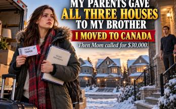 My Parents Gave All Three Family Houses To My Brother Because Daughters Marry Out, So I Signed Without Fighting, Sold Everything I Owned And Moved To Canada, And Months Later When Mom Called Demanding Thirty Thousand Dollars For Daniel I Asked One Question And Told Her What I Had Done Before Leaving