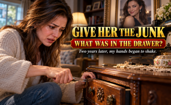 When Grandma Died, My Cousins Split Her Savings And Her Land In One Afternoon And Handed Me Her Old Sewing Cabinet With A Glued Drawer Because I Was Only The Granddaughter Who Moved Away, But Two Years Later When I Pried It Open With A Butter Knife, My Hands Began To Shake And Everything Changed