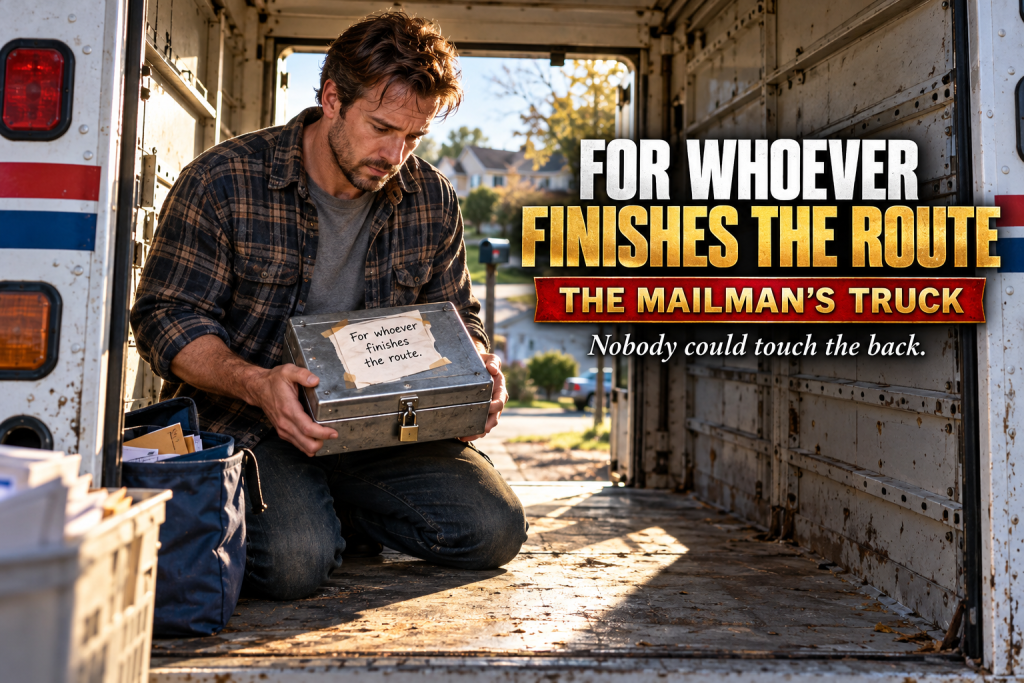A Retired Mailman's Truck I Bought For Fifteen Hundred Dollars At A Louisville Estate Sale Came With Shelving Nobody Could Touch, And When I Pulled Out The Last Panel To Build A Camper, I Found A Locked Steel Case Marked For Whoever Finishes The Route, And What Was Inside Sent Me Door To Door