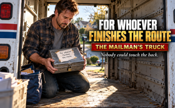 A Retired Mailman's Truck I Bought For Fifteen Hundred Dollars At A Louisville Estate Sale Came With Shelving Nobody Could Touch, And When I Pulled Out The Last Panel To Build A Camper, I Found A Locked Steel Case Marked For Whoever Finishes The Route, And What Was Inside Sent Me Door To Door