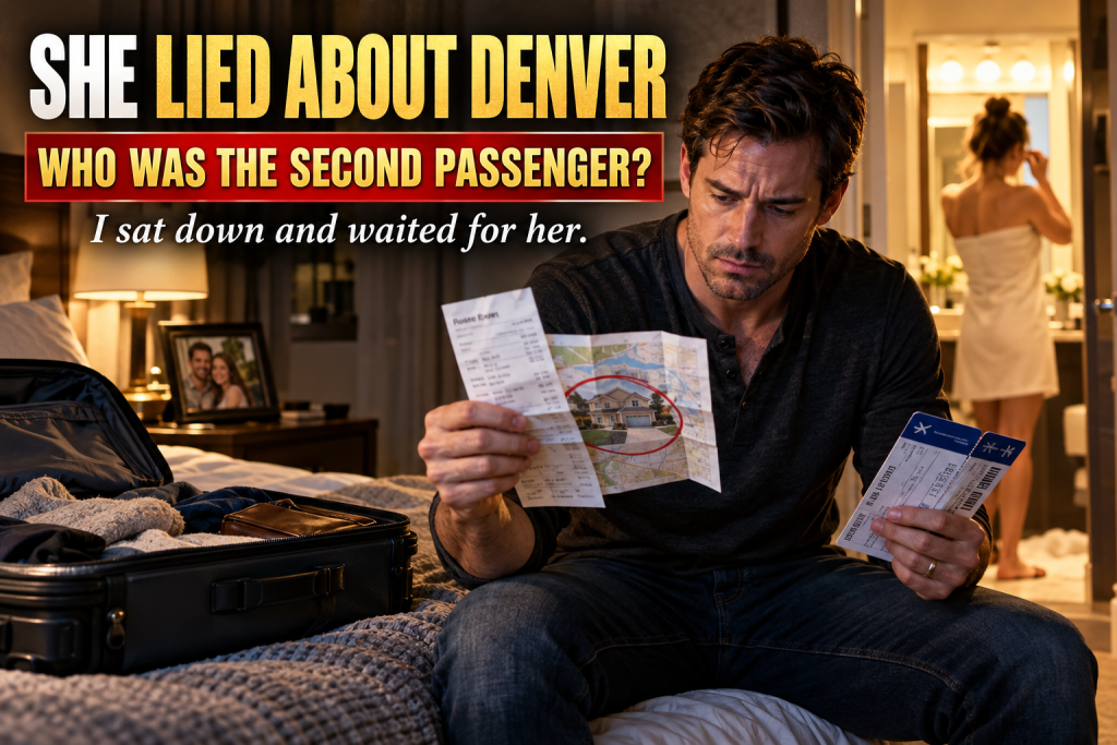 My Wife Came Home From A Sales Conference In Denver And Left Her Suitcase Open On Our Bed, And Under Her Blouses I Found A Santa Fe Jeweler's Receipt, A Map With A House Circled In Red, And A Boarding Pass In A Name I Had Never Heard, So I Sat Down And Waited For Her To Come Out Of The Shower