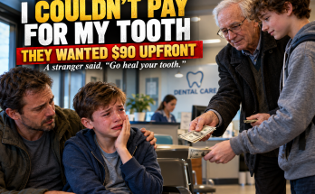 When I Was Twelve, I Sat In A Dental Clinic Crying Because My Tooth Hurt So Badly, And When The Nurse Told Dad His Insurance Had Lapsed And We Couldn't Be Seen Without $90 Upfront, An Old Man Spoke Up, Strangers Reached For Their Wallets, And A Teenager Said Four Words I Never Forgot And What I Did Thirty Years Later
