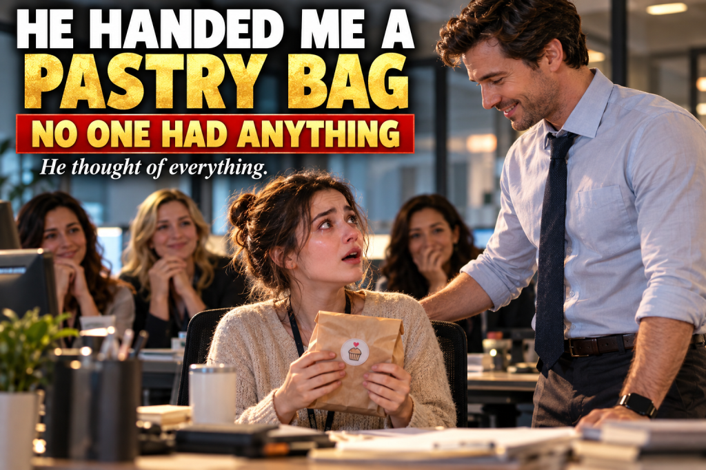 I Got My Period At Work With No Warning And Quietly Asked The Women In My Office If Anyone Had Anything, But Nobody Did Until A Male Coworker Overheard, Walked Out To His Car, And Came Back With A Plain Pastry Bag — What Was Inside Made Me Cry At My Desk And Changed Our Entire Office Forever