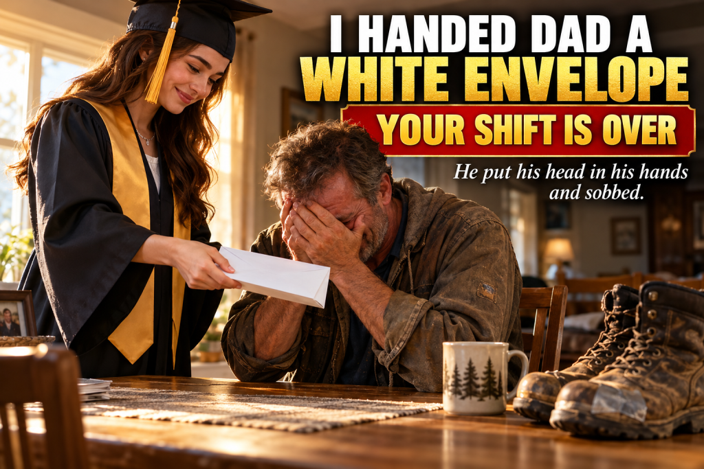 The Morning After I Graduated At The Top Of My Engineering Class, I Handed My Father A Thick White Envelope At Our Dining Table, And His Hands, Scarred From Twenty Years Of Construction Work, Shook As He Tore It Open — Inside Was My First Contract, And Tucked Behind It, A Letter I Wrote For Him That Made Him Put His Head In His Hands