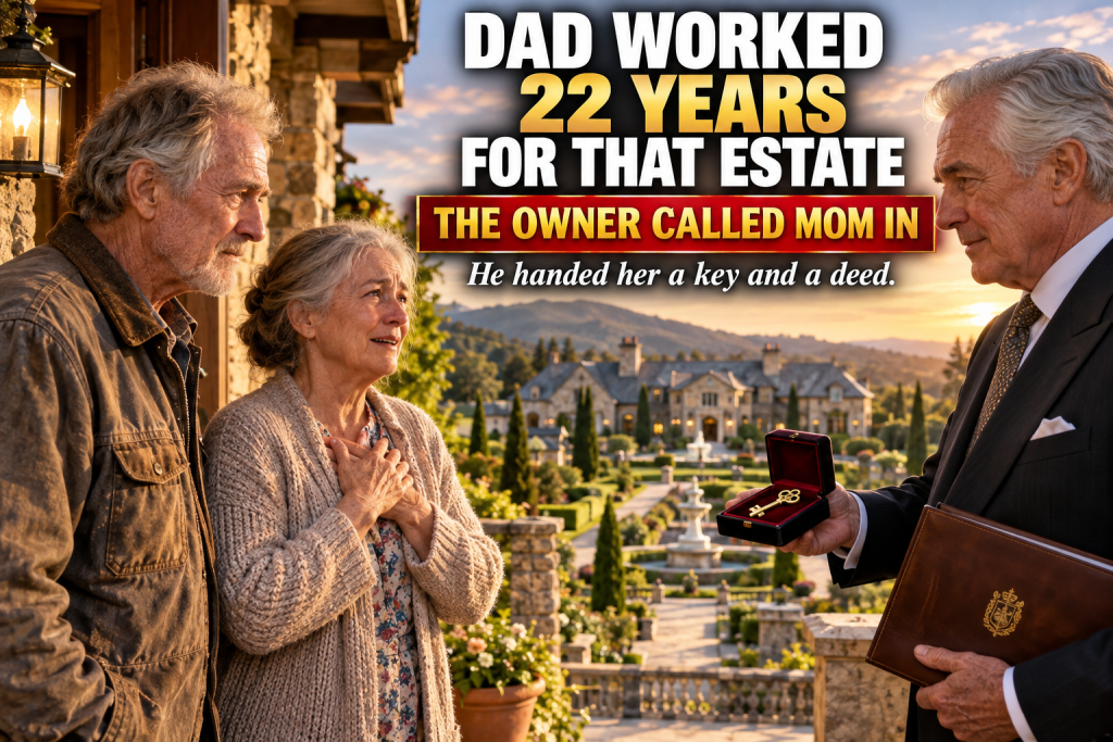For Twenty-Two Years, My Father Arthur Was Head Groundskeeper At A Sprawling Estate, Arriving Before Dawn And Never Asking For Credit, And After A Sudden Stroke Ended His Career, The Stern, Private Owner Called My Mother Into His Office And Handed Her A Velvet-Lined Box Holding A Single Key And A Deed — What Was Written Inside Changed Our Family Forever