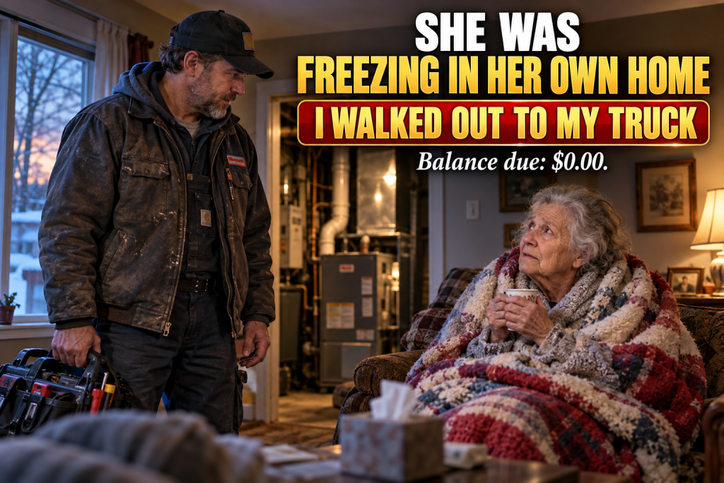 I'm An HVAC Technician, And One Winter Dusk I Took A Service Call To A Small Bungalow That Was Already Freezing Inside, Where An Elderly Woman Wrapped In Blankets Whispered That She Was On A Tight Pension — I Found Something Dangerous In Her Furnace, Made Two Phone Calls From My Truck, And What Happened By Ten O'Clock Left Her In Tears