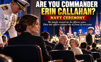 My Parents Had Erased Me From Their Lives For Fifteen Years, And While I Sat Alone In The Back Row Of My Sister's Navy Ceremony, A Senior Officer Walked Straight To Me And Asked If I Was Commander Erin Callahan, The SEAL Commander, While The Entire Auditorium Locked Up And My Mother Forgot How To Speak