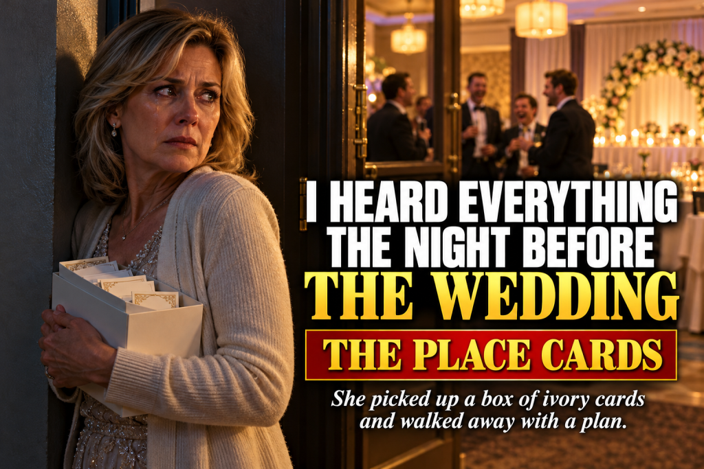 The Night Before My Daughter's Wedding I Returned To The Hotel Ballroom For A Box Of Ivory Place Cards And Overheard Her Future Husband Mocking Her Body With His Friends, So I Chose Not To Confront Him And Instead Built A Plan So Devastating That Nobody Was Ready For What Happened Before The Vows
