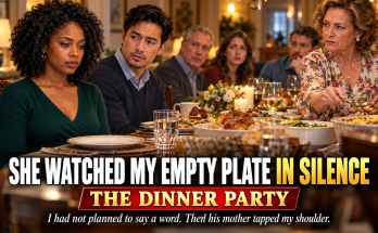 My Husband And I Went To A Dinner Party Planned By His Mother, And When My Mother In Law Asked Why I Had Not Made Myself A Plate, I Quietly Said I Was Not In The Mood To Eat, Never Expecting That One Honest Sentence Would Silence The Whole Table And Change How His Family Saw Me