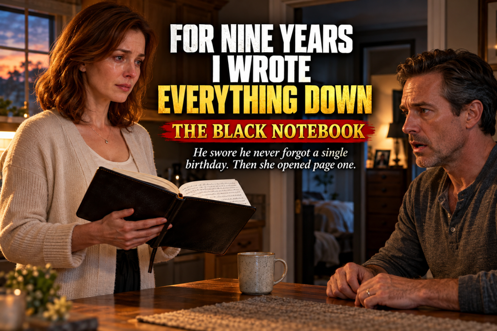 For Nine Years My Husband Forgot Every Birthday I Ever Had, So When His Own Birthday Arrived I Gave Him Exactly What He Gave Me, And When Desmond Called Me Cruel And Swore He Never Forgot Mine, I Opened A Black Notebook Filled With Nine Years Of Quiet Proof That Changed How He Saw Our Marriage Forever