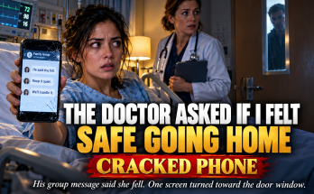 My Husband And The Men He Drank With Hurt Me Because Brian Said I Refused To Give Him A Son And I Blacked Out, But When I Woke In The Hospital The Doctor Asked If I Felt Safe Going Home And I Whispered Do Not Let Him In, And Then My Cracked Phone Lit Up With A Group Message That Said She Fell After Drinking