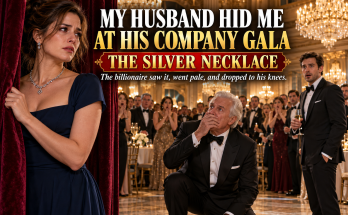 My Husband Hid Me At His Company Gala And Told Me To Say I Was Not His Wife, Because The Second He Saw His Billionaire Boss Enter The Ballroom He Pushed Me Behind A Velvet Curtain, But When Victor Halston Saw The Old Silver Necklace Around My Neck He Went Pale, Dropped To His Knees In Front Of Hundreds Of Guests, And Said Daniel Was Never Supposed To Find Me