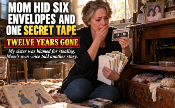 My Sister Vanished From Our Family After Our Mother Accused Her Of Stealing Six Thousand Dollars, And Twelve Years Later While Cleaning Out Mom's Sewing Cabinet I Found Six Envelopes Of Cash And A Cassette Tape Labeled With Her Name, Which Revealed The Real Reason Mom Sent Her Away And Why Dad Must Never Know