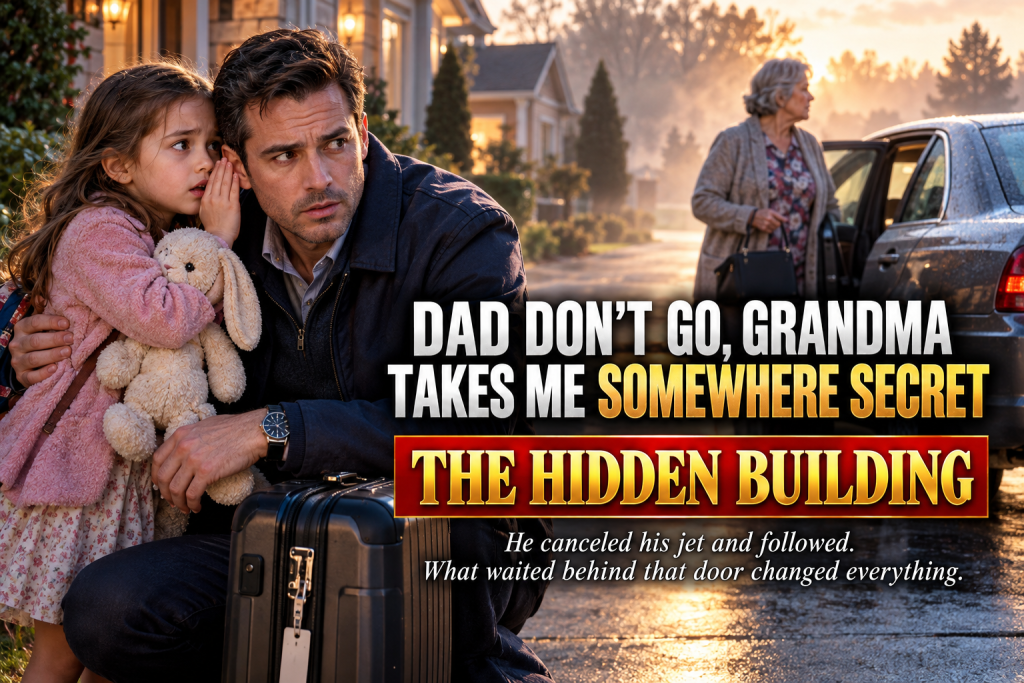 Dad Don't Go, My Seven-Year-Old Daughter Whispered While I Was Packing For A Business Trip To Chicago, Because Grandma Takes Her Somewhere Secret Whenever I Am Gone, So I Quietly Canceled My Private Jet, Followed My Mother And Fiona Down Roads I Did Not Recognize To An Abandoned-Looking Building Hidden Behind The Trees, And What Waited Behind That Door Was A Secret About Me