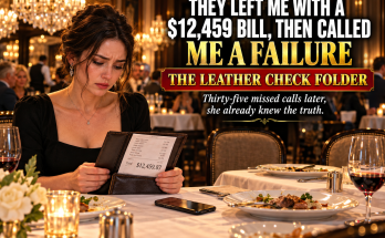 They Left Me Alone At Lucille With A $12,459.87 Bill And Called Me A Failure In Their Final Message, But While Crystal Chandeliers Glittered Over Guests Who Looked Like They Belonged There, I Calmly Opened The Leather Check Folder, Because I Already Knew The Truth About My Parents, And It Was Worth Far More Than Twelve Thousand Dollars
