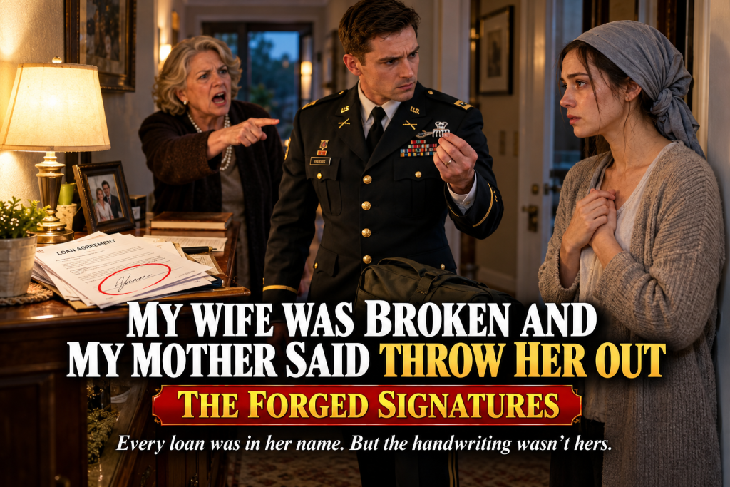 My Wife's Head Was Shaved And Her Eyes Were Swollen From Crying, And My Mother Demanded I Throw Her Out Over A Hundred Thousand Dollars In Debts, But When I Came Home On Three Days Of Surprise Leave As An Army Captain And Checked The Promissory Notes On My Phone, Every Loan Carried Clara's Name While The Handwriting Was Not Hers