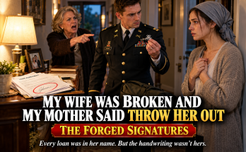 My Wife's Head Was Shaved And Her Eyes Were Swollen From Crying, And My Mother Demanded I Throw Her Out Over A Hundred Thousand Dollars In Debts, But When I Came Home On Three Days Of Surprise Leave As An Army Captain And Checked The Promissory Notes On My Phone, Every Loan Carried Clara's Name While The Handwriting Was Not Hers
