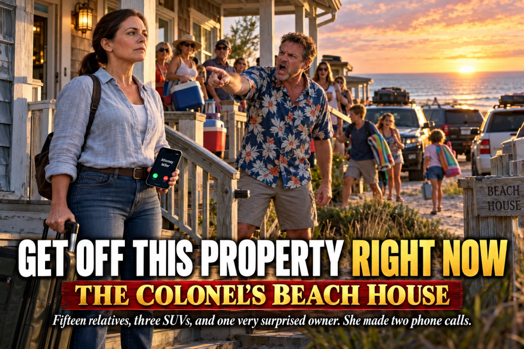 All I Wanted Was One Quiet Weekend At My Beach House After Months Of Nonstop Work, But My Sister's Husband Blocked The Porch And Called Me A Parasite, Never Knowing He Was Ordering A Retired Army Colonel Off Her Own Property, And My Attorney Told Me To Make The Other Two Calls Now