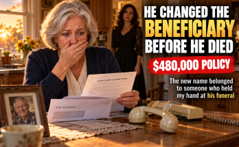 Eleven Days After We Buried My Husband a Woman From His Life Insurance Company Called About the Beneficiary Situation, and I Learned the $480,000 Policy He Signed at Our Kitchen Table Had Been Changed Online Fourteen Months Before He Died to Someone Who Held My Hand in the Front Pew at His Funeral