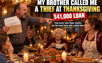 My Brother Dale Stood Up at Thanksgiving Dinner and Told Nineteen Relatives I Never Repaid a $41,000 Loan, but a Shoebox of Canceled Checks, a Bank Fraud Investigation, and One Forgotten Mailbox Key Exposed a Quiet Family Betrayal, a Hidden Debt, and a Secret That Had Been Sitting at Our Holiday Table for Eight Long Years