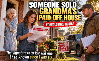 My Grandmother Ruth Is 84 and Has Lived in the Same Paid-Off Brick House Since 1971, So When a Stranger in a Gray Truck Said He Bought It at a Foreclosure Auction, I Searched the County Records and Found a Secret Home Equity Loan Signed by Someone Who Had Sent Me Birthday Cards My Whole Life