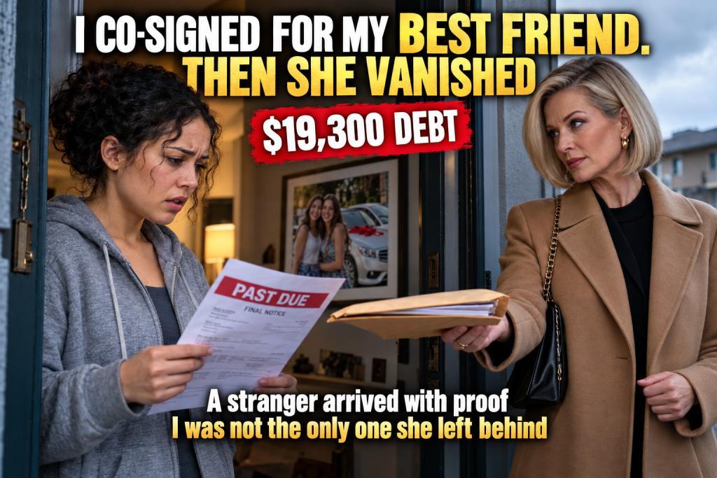 When I Was 29, I Co-Signed a $27,500 Car Loan for My Best Friend Marisol, Then She Disappeared, My Credit Collapsed, and a Well-Dressed Stranger Knocked on My Door With a Manila Envelope Proving I Was Not the Only Person She Left Holding a Debt That Was Much Bigger Than a Car