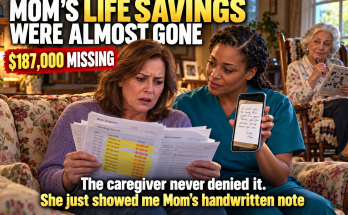 My Mother Is 82, Sharp as a Tack, and Still Does the Crossword in Pen, but Three Years After We Hired a Gentle Caregiver Her $187,000 Savings Had Dropped to $9,400, My Sister Wanted to Call the Police, and the Caregiver Calmly Showed Me a Handwritten Note in Mom's Own Cursive Explaining Everything